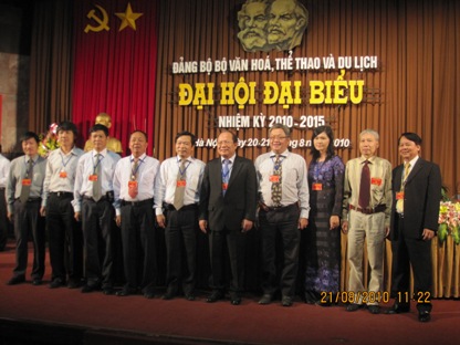 Đoàn đại biểu Đảng bộ Công ty tham dự Đại hội Đảng bộ Bộ Văn hoá, Thể thao và Du lịch nhiệm kỳ 2010 – 2015